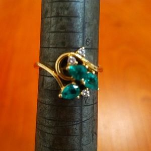 Emerald and Diamond Ring